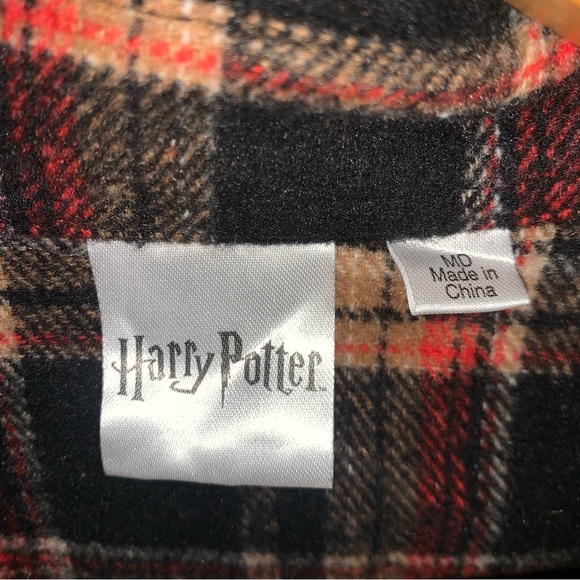 HARRY POTTER Womens Flannel Shirt Jacket Medium Wool Blend HOGWARTS NWOT - Picture 6 of 6
